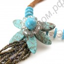 Ожерелье artificial turquoise bohemia necklace